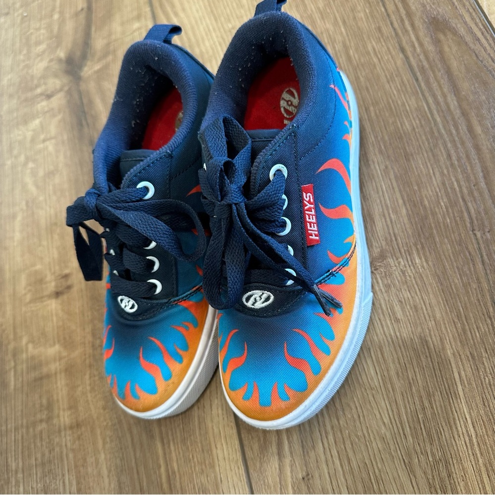 Heelys Blue and Orange Sneakers with Vibrant Design